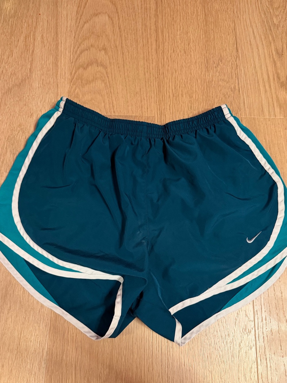 Nike Teal and Black Dri-FIT Athletic Shorts